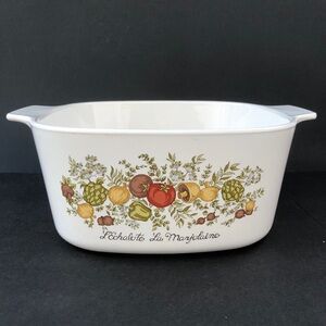 CORNING WARE A-3-B L”ECHALOTE LA MARJOLAINE SPICE OF LIFE 3 QUART CASSEROLE DISH